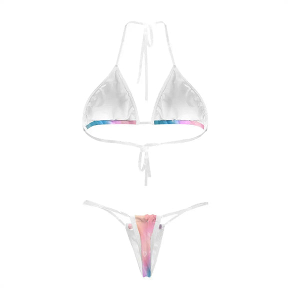 Bikini with Transparent Straps | Celestial Gradient Bikini TRIPPY