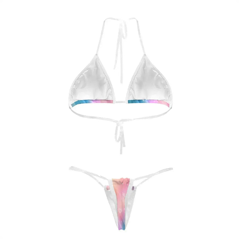 Bikini with Transparent Straps | Celestial Gradient Bikini TRIPPY