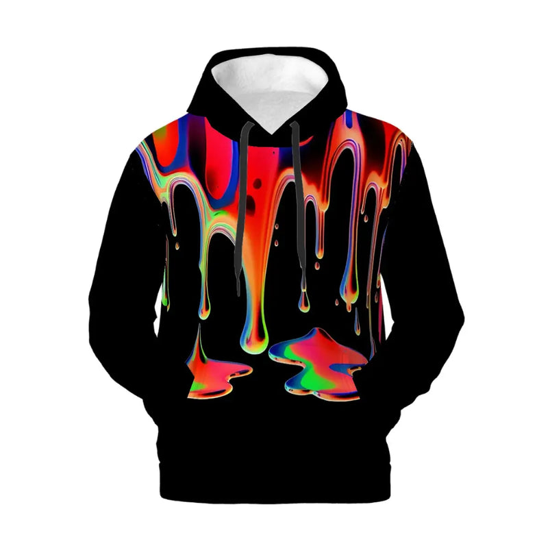 Mens Hoodie | Rainbow Melt