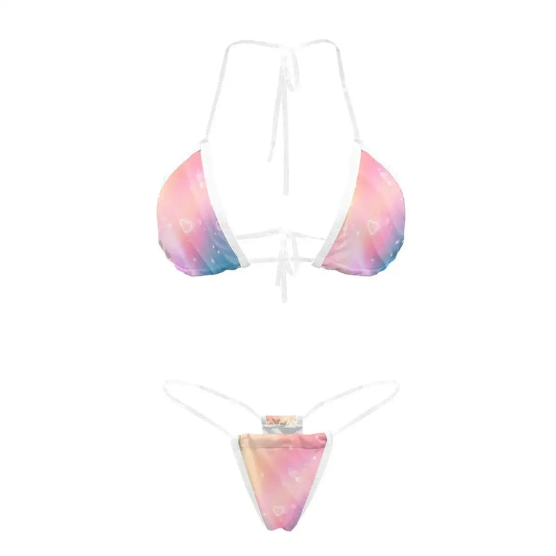 Bikini with Transparent Straps | Celestial Gradient Bikini TRIPPY